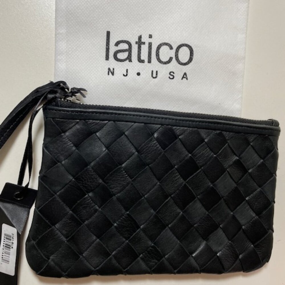 Latico Leather Amal Wristlet in Black Brand New